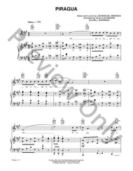 Piragua piano sheet music cover